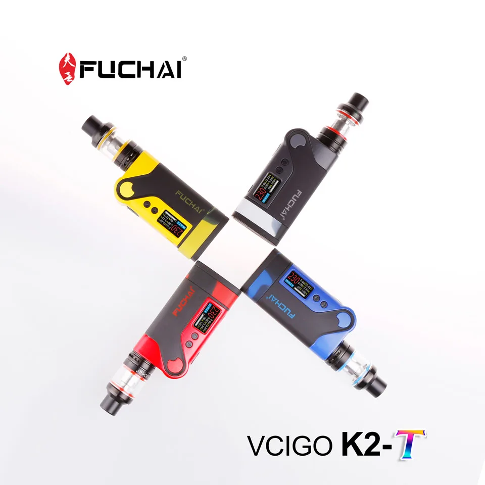 вейп Оригинал sigelei fuchai диапазон vcigo K2/K2 T комплект E электронная сигарета VAPE 230