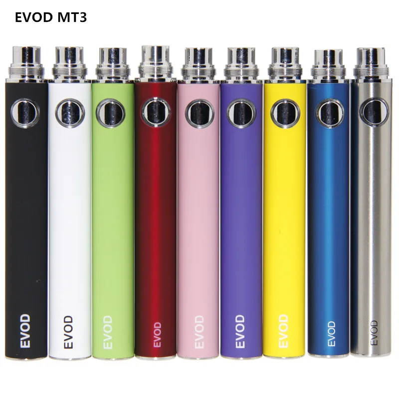 10 шт./лот оригинальный EVOD MT3 Аккумулятор для электронных сигарет 650/900/1100 мАч