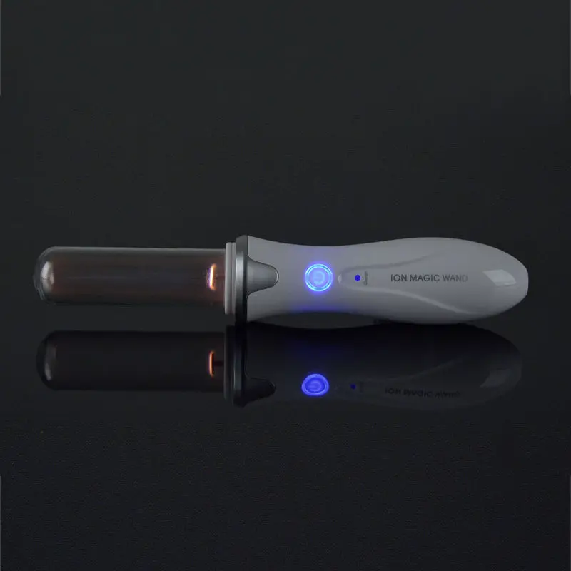 Eletrodo de Alta Ajudar a Tratar a Acne Ferramenta de Penetração Recarregável Freqüência Varinha Mágica Galvânica Anti-rugas Propensos Pele Máscara Facial Íon 16 High Quality