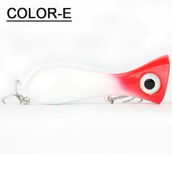 Spinpoler 1 шт. 3D Глаза Поппер рыболовная приманка 9,7 см 31,6 г искусственная морская GT Поппер приманка Leurre Peche жесткая рыболовная приманка - Цвет: Color E