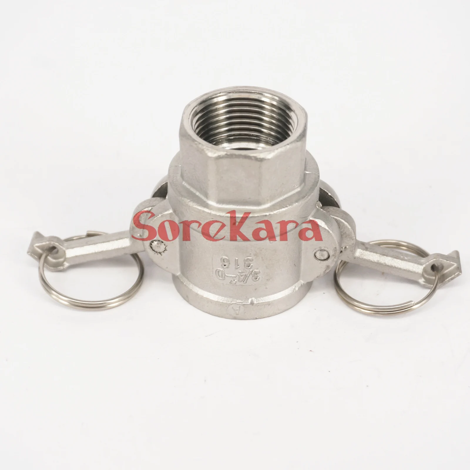 3/4" BSP Female Thread 304 Stainless Steel Type D Socket Camlock