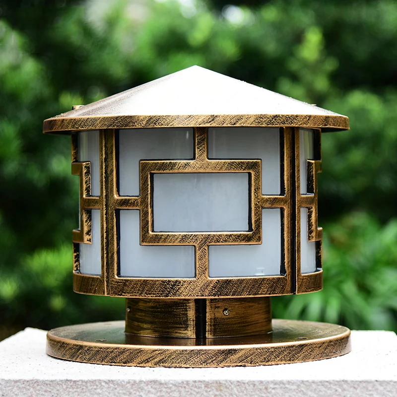 

outdoor Europe waterproof lighting pillar lamp,garden villa backyard chapiter light IP55 E27 column lamp WCS-OCL0033