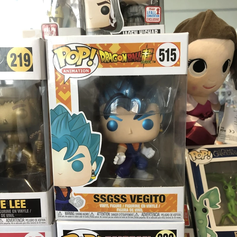Эксклюзивная официальная анимация Funko pop: Dragon Ball Super - SSGSS Vegito Goku Виниловая фигурка