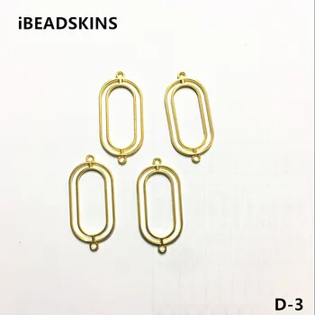 

New arrival! 35X17mm100pcs/lot gold color Zinc alloy geometry-shape charm connection for Earrings DIY( as shown)D-3