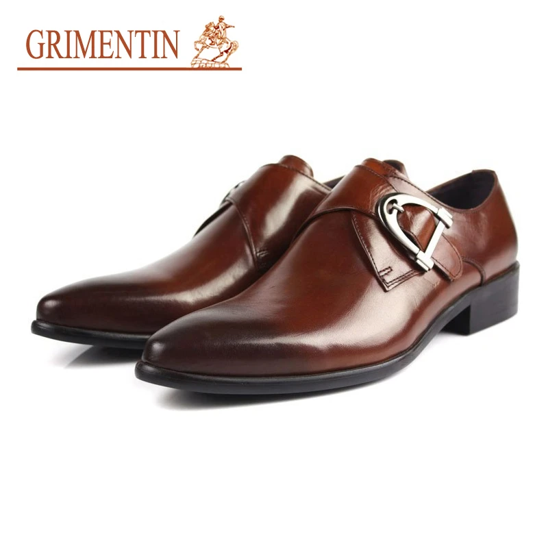 mens casual buckle shoes