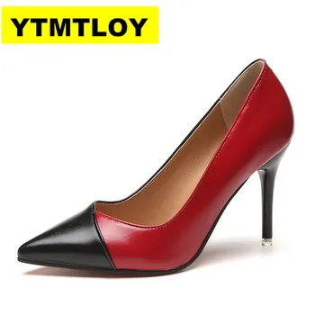 

2019 Women pumps Fashion gradient color High heels single shoes female Spring Summer patent leather wedding party shoes woman