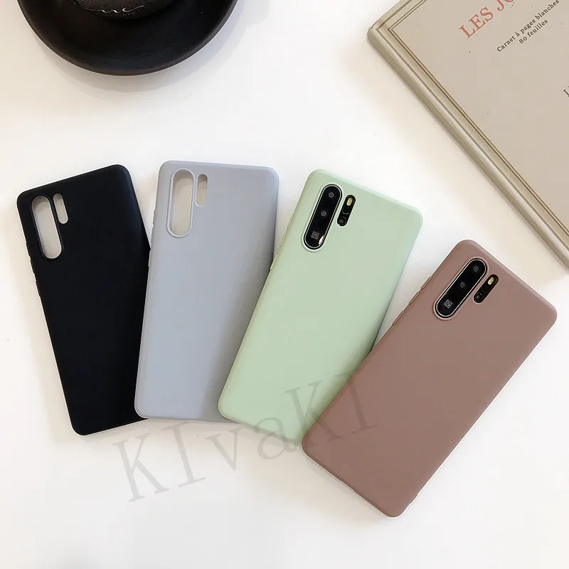 

Candy Color Soft Silicone Couples Cases For Huawei P20 P30 Pro P10 lite P9 Case On Honor 8 9 10 lite Simple Fashion Phone Case