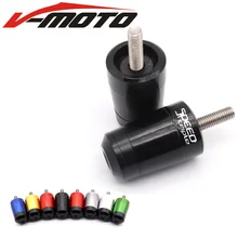 Аксессуары для мотоциклов ЧПУ алюминий 7/8 ''22 мм руль ручки ручка бар крышка торцевые вилки для TRIUMPH SPEED TRIPLE/R 2004