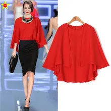 XL-6XL плюс размер повседневная женская шифоновая футболка Летняя мода рукав летучая мышь женские топы очень большие свободные безрукавки горячая распродажа