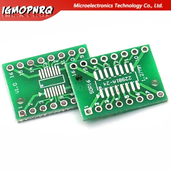 

20PCS TSSOP16 SSOP16 SOP16 Transfer to DIP16 IC Adapter Converter Socket Board Module Adapters Plate 0.65mm 1.27mm