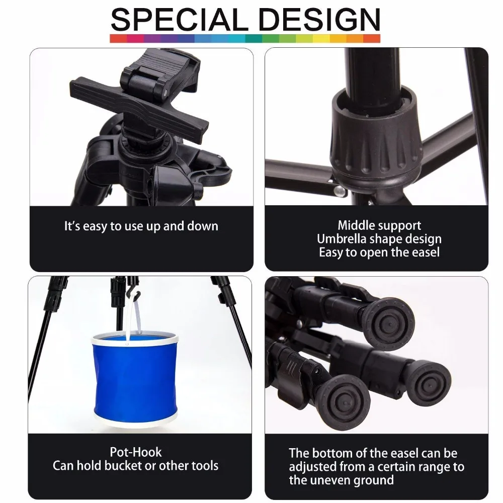 Cena Sztaluga metalowa do malowanie artystyczne szkic pielenie sztaluga stół kreślarski Box farba olejna akcesoria do laptopa akcesoria do malowania