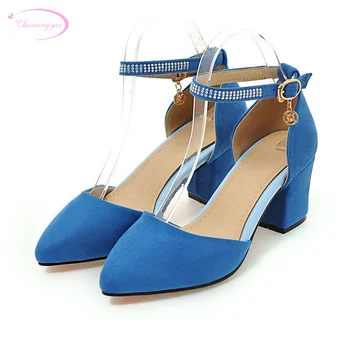 

Chainingyee party cool summer sandals fashion diamond metal decoration buckle pink blue beige black high-heeled women's shoes