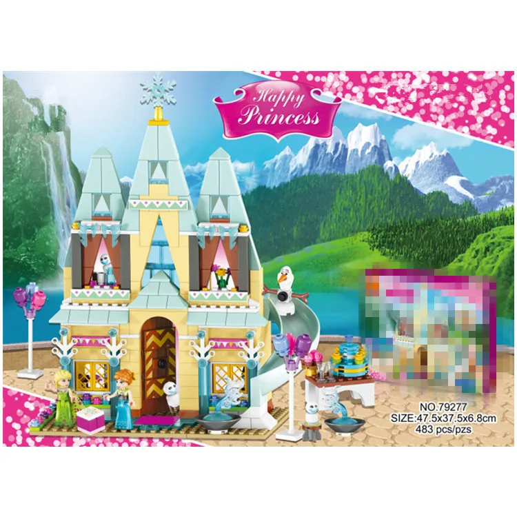 LOZ-Arendelle-ch-teau-blocs-de-construction-mod-le-ensemble-princesse-Anna-Elsa-no-l-cadeau (2)