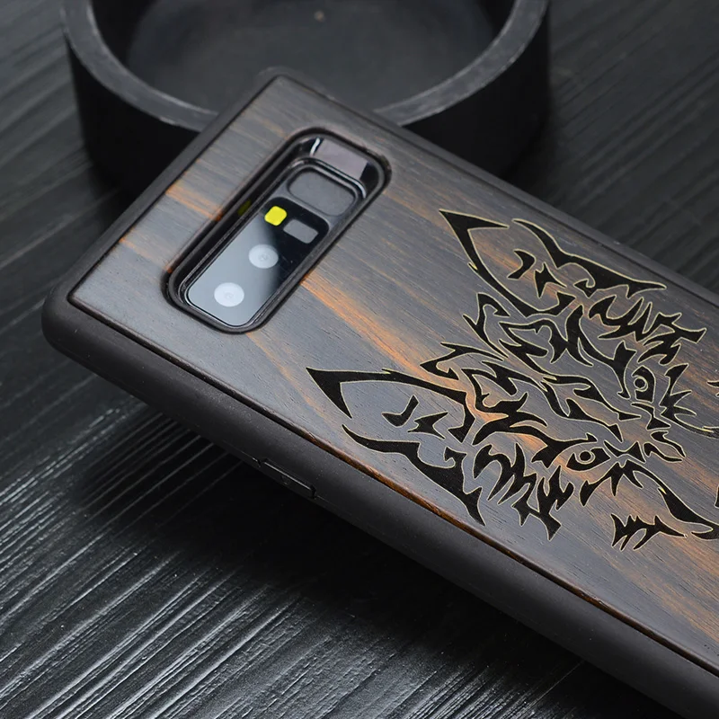 Оригинальный чехол Boogic для Samsung Galaxy Note 8 S9 Plus черный из черного дерева s9 + защитный