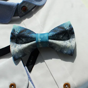 

Free shipping new fashion casual men's male The design of Handmade water dew time series bow tie wedding groom gift Headwear