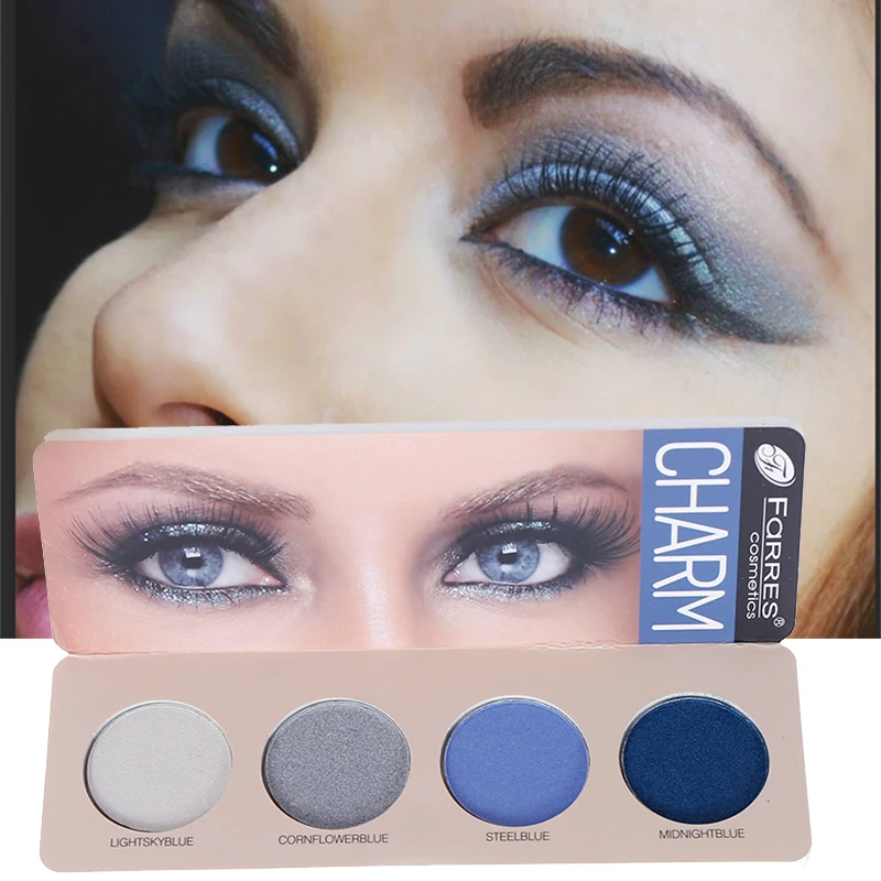 

4 Colors Glitte Eyeshadow Palete Make Up Long-Lasting Matte Eye Shadow Maquiagem Profissional Completa Women Cosmetics for Eyes