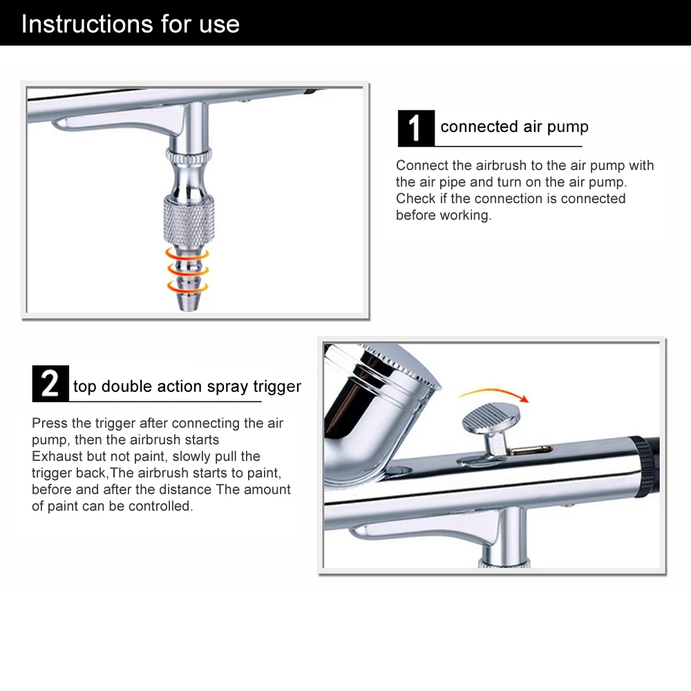 Аэрограф-распылитель Профессиональный Краскораспылитель Воздушный пистолет искусство двойного действия Воздушный комплект ремесло практичные электроинструменты пистолет-распылитель тату DIY модель Распылитель ручка