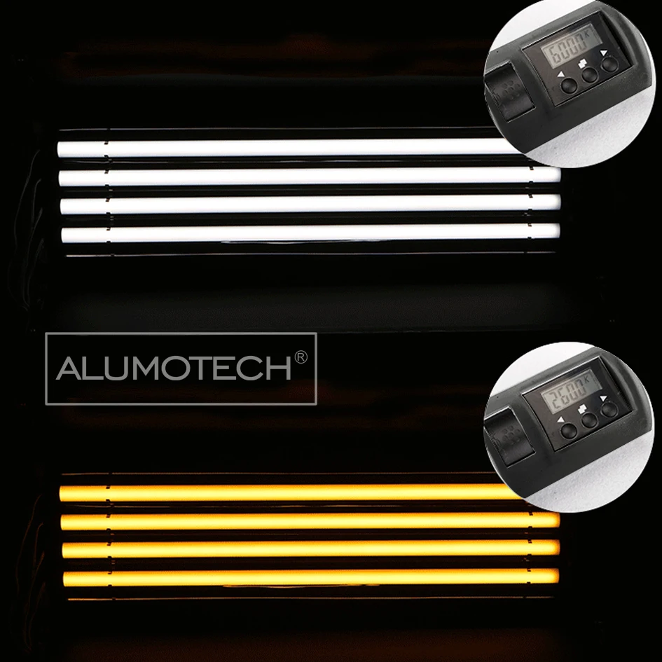 ALUMOTECH 50WX4 Pro Kino 2600~ 6000K светодиодный светильник для студийной видеосъемки камеры Supppot аксессуары осветительные трубки