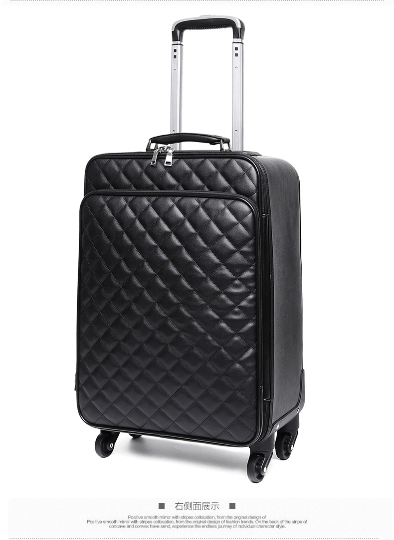 Ретро чемодан из ПУ-кожи, набор для багажа, Женская винтажная сумка на колесиках, чемодан-пансион, модная дорожная сумка для девочек, высококачественный багаж