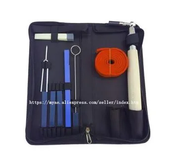 

A group of piano tuning tools, piano accessories