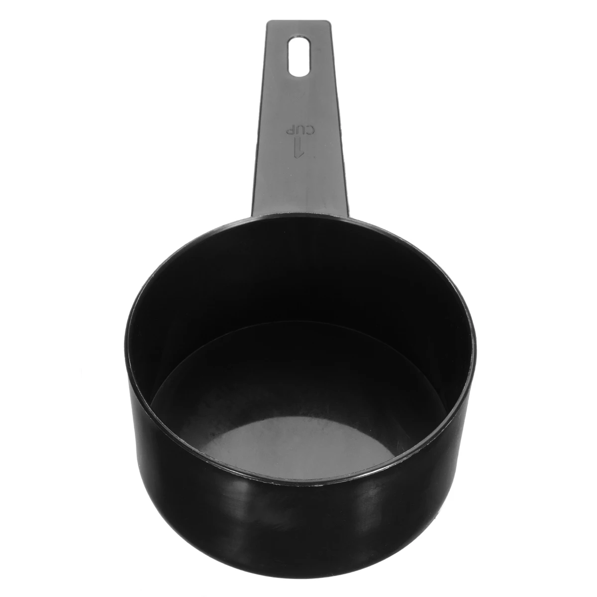 10Pcs Black Plastic Kitchen Measuring Spoons Cups Multi Scales Kitchen Measuring Tool Set  Durable For Baking Coffee Tea