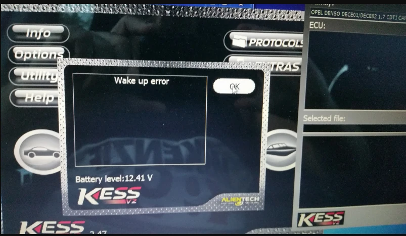 kess v2 wake up error