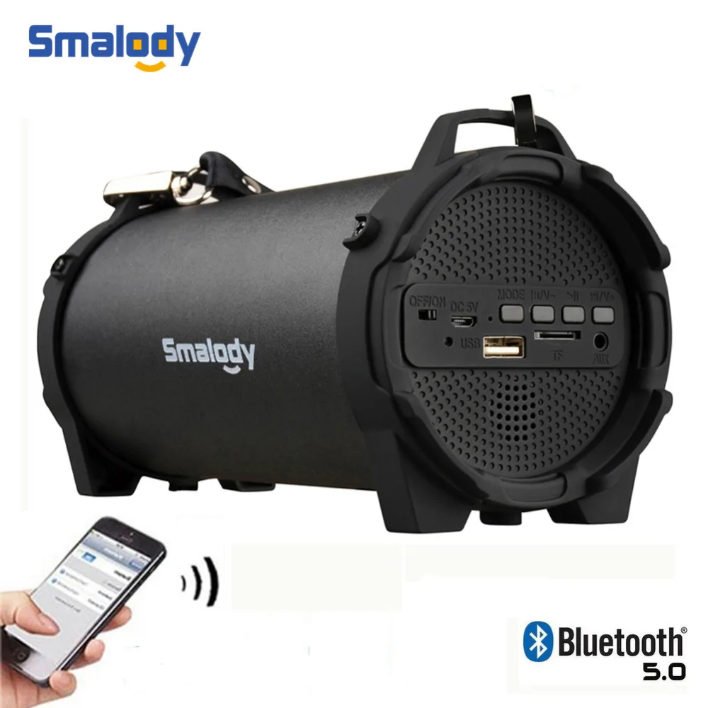 Портативный беспроводной Bluetooth 5 0 динамик Smalody уличный USB мини музыкальная