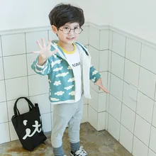 Winter Jacket With Hood Baby Boy Girl Kids Children Autumn Coat Hooded Cotton Demin Full Sleeve 2017 Fashion