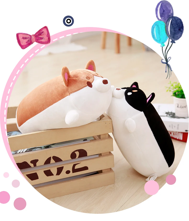 1 шт. 35 см милые животные мягкая подушка на коленях Шиба ину плюшевые игрушки кукла на день рождения Подарки для Для детей Спальня