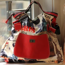 Женские большие сумки из ткани Оксфорд, повседневная сумка на плечо в стиле панк, вместительные сумки-почтальонки из натуральной кожи