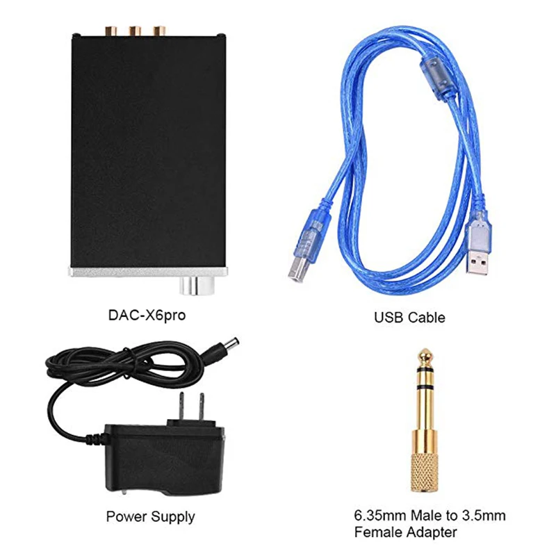 Усилитель для наушников dilvpoet DAC X6 pro tpa6120 USB/коаксиальный/оптический вход CM6642 CS8416