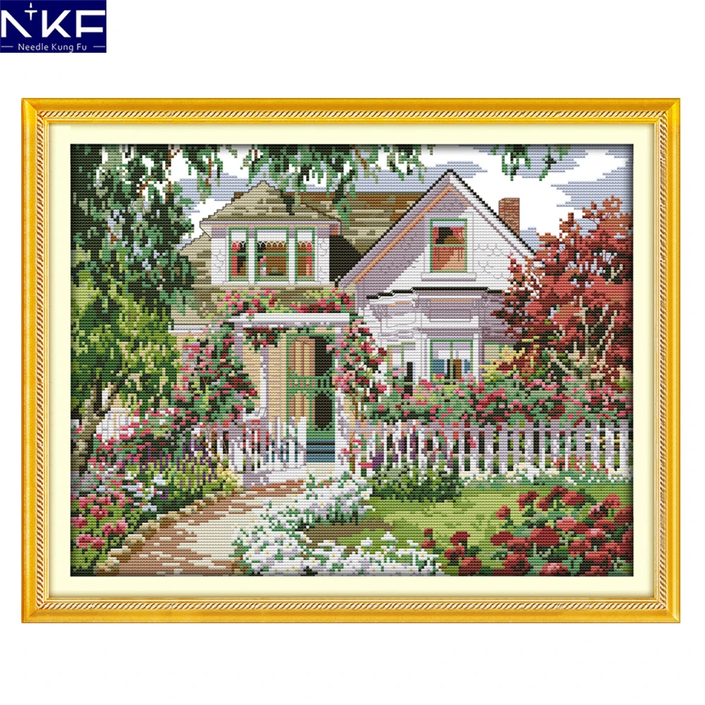 Наборы для вышивки крестом фирмы доме. Набор для вышивания крестом дом. Вышивки фирмы dome-. Вышивка крестом летний домик. Классик десинг вышивка.