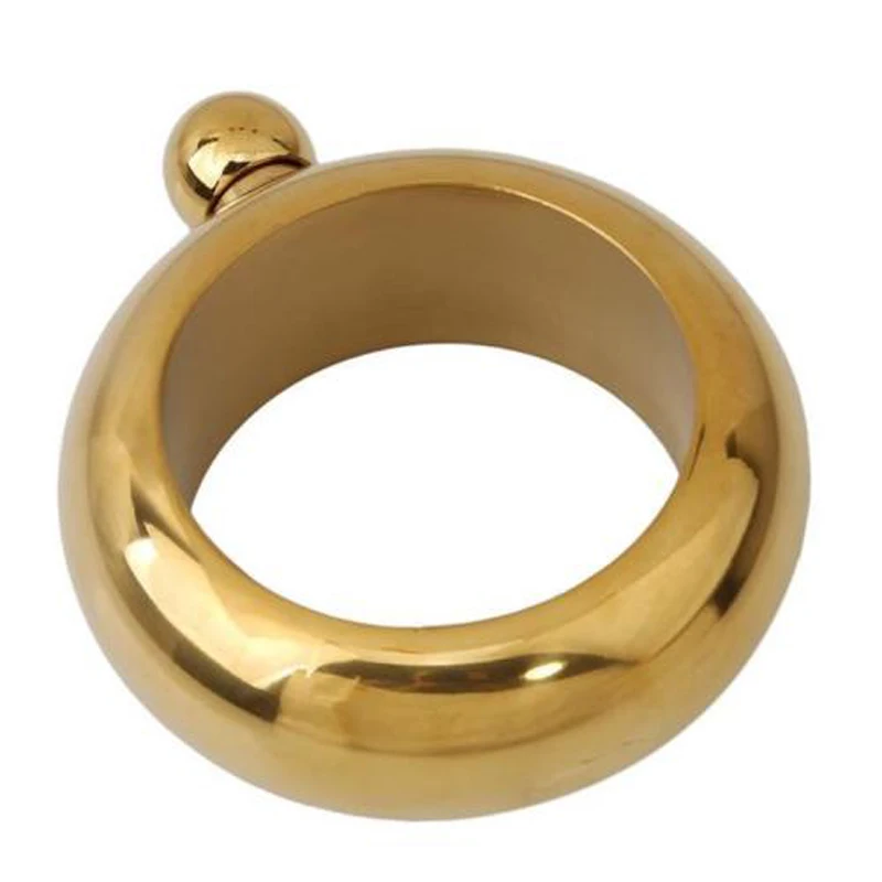 1 x Fashion Stainless Steel Portable 3.5oz Hip Flask Holder Alcohol Drink Bangle Bracelet