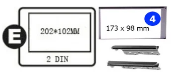 CARAV 11-775 Car Radio Installation Trim Fascia Panel