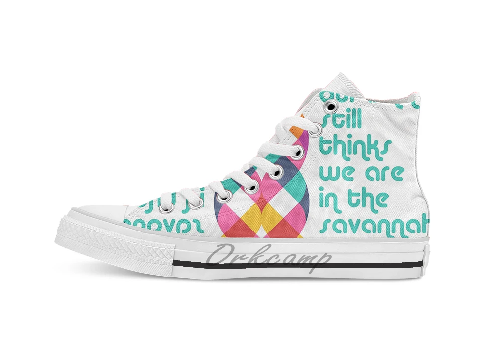 

DNA Unisex High Top Canvas flat Casual Custom shoes Drop Shipping