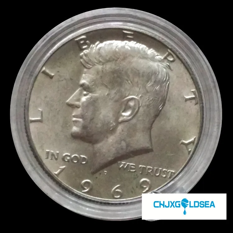 

America 50 points 0.5 dollar US President Kennedy picture silver coin original