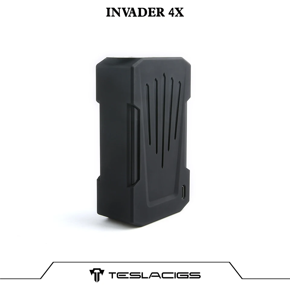 Original Tesla Invader 4X Box MOD vape for Invader 4X Kit Adjustable Voltage Electronic Cigarette Vape Mod VS voopoo drag 2 (12)
