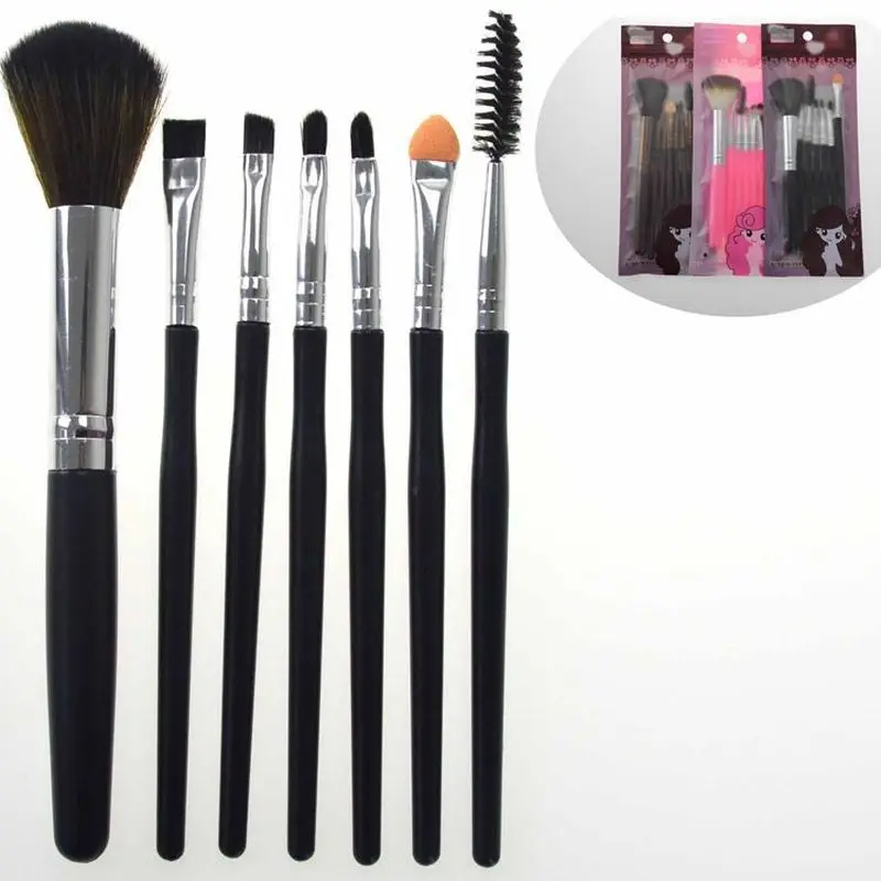 

7Pcs New Silicone Makeup Brush EyeShadow Brush Cosmetics Blending Brush Powder Foundation Eye shadow Make Up Brush