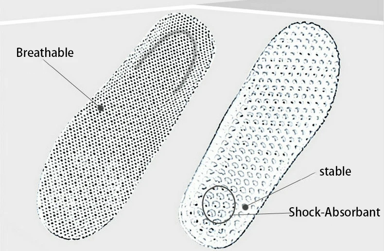Стельки унисекс; сотовые сетчатые дышащие амортизирующие стельки для мужчин и женщин; Университетская Военная тренировочная спортивная обувь