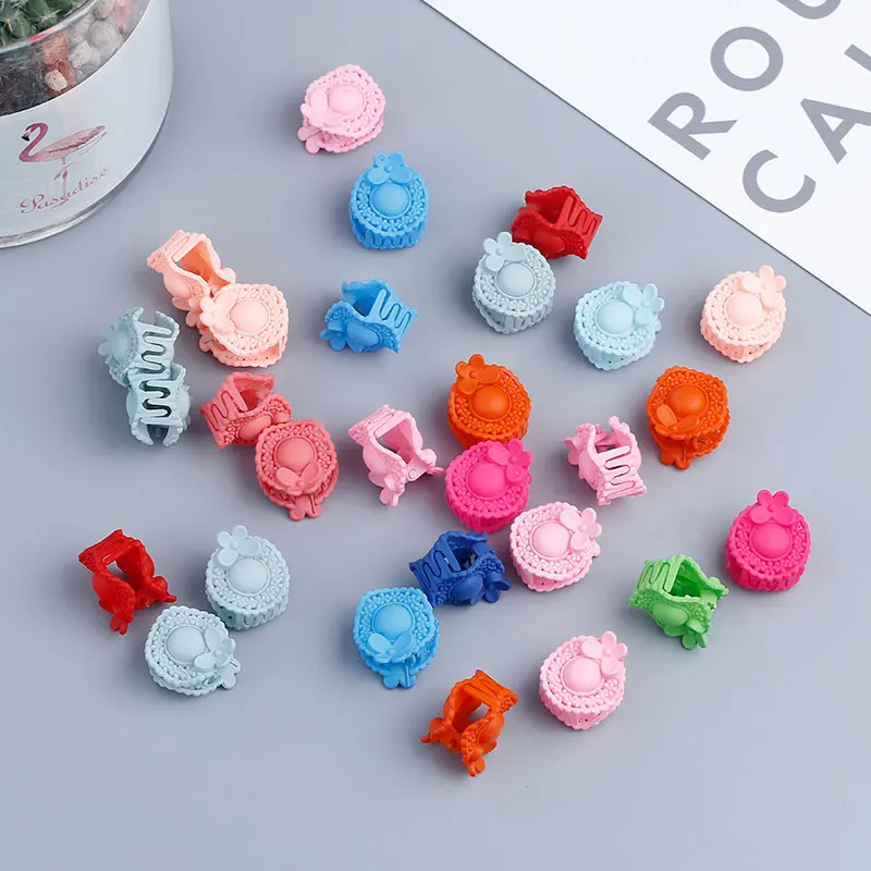 20pcs Small Crab Hair Clips Clamp Children Baby Barrette Color Crown Flower Rabbit Jaw Hair Accessories Clip Pins Girls Hairpin