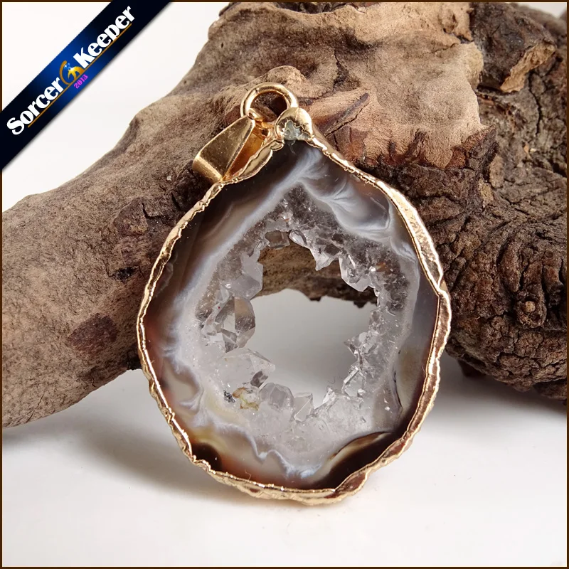 

Natural Stone Polished Agates Geode Quartz Crystal Cluster Druzy Drusy Elestial Skeletal Agates Specimen Fit Jewelry Making Y517