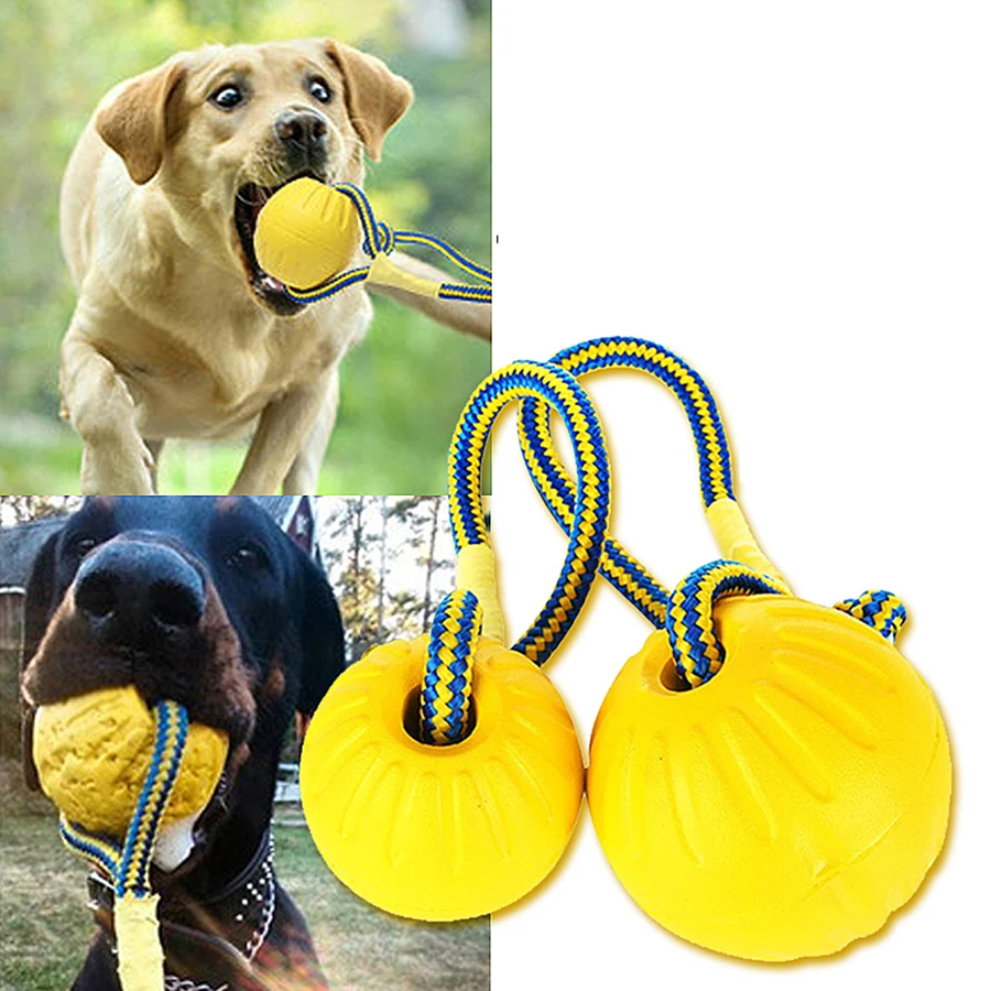 

Durable Interactive Dog Toys Training Ball Thrower Dog Toy Rope Frisbie Disc Play Jouet Chien Pet Products Accessories 50DC0029