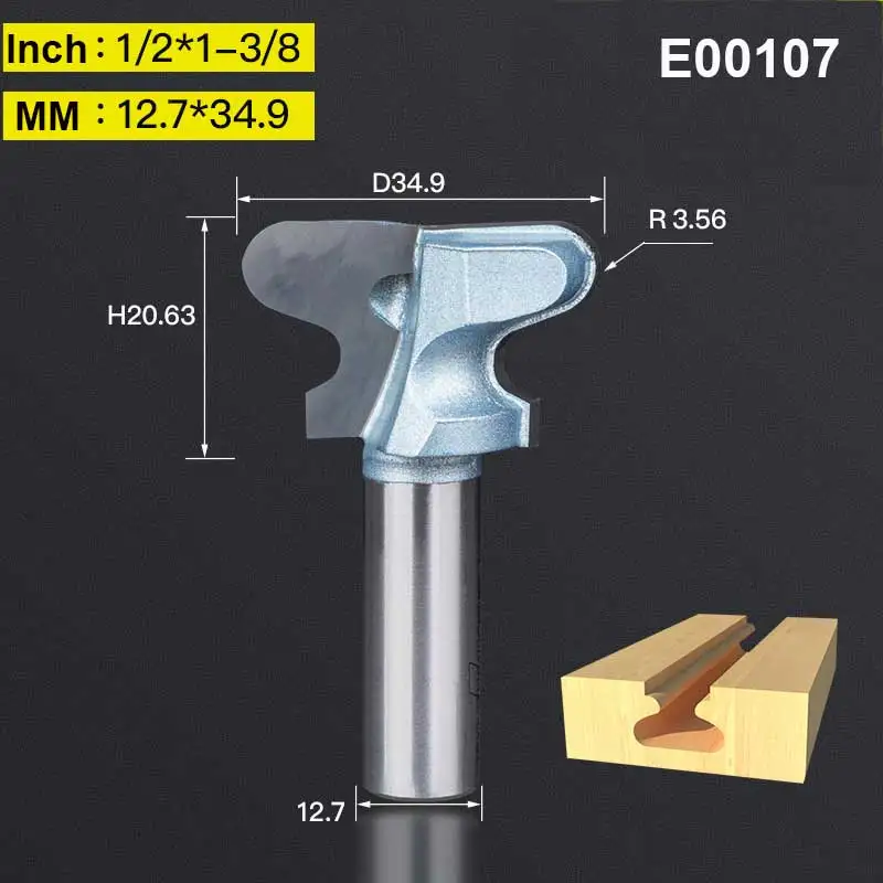 Tideway промышленного класса две дуги ногтей фреза деревообрабатывающий дверной рамы ручки фрезы блокировки ящика отверстие Долбление - Длина режущей кромки: E00107