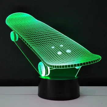 

Colors Changing Night Light 3d stereo led lights plexiglas plate Craft Lampara decoration Bulbing Baby Veilleuse Christmas Gift