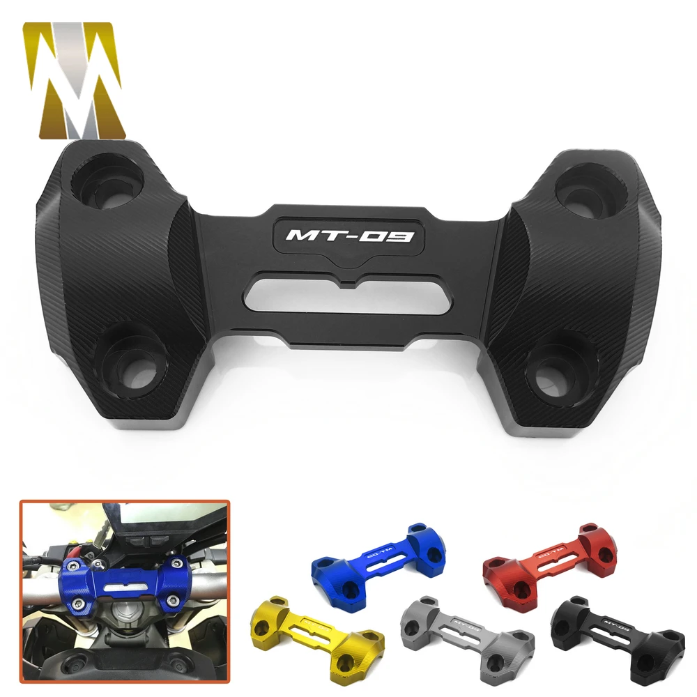 For Yamaha MT09 Handlebar Fat Handle Bar Riser Mount Clamp Top Cover (1)