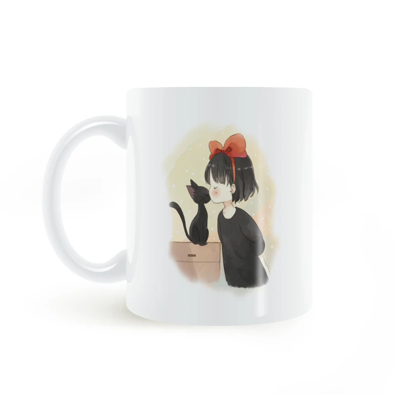 Маленькая ведьма и Черный кот аниме Kiki's Доставка Кружка Кофе Молоко