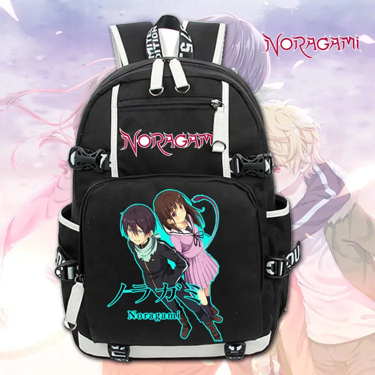Рюкзак аниме Noragami ARAGOTO рюкзак черный Otaku дорожная школьная сумка для ноутбука|laptop