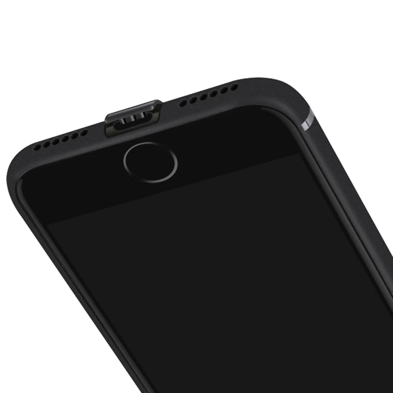 

Case for iphone 6s plus iphone 7 Case Thin Silicon Soft Matte Back Black logo hole Cover for iphone 7 plus cases 6 plus coque
