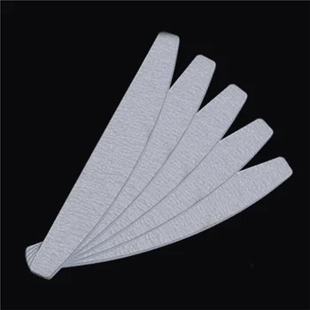 

5 PCS Pro Nail File Buffers Tool Set 100/180 Grinding Sanding Curved Emery Board Sandpaper Half Moon Nail Care Tool