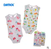 2016 5pcs lot 100 cotton Baby Boy Clothing Girls Clothes Roupas Bebes Cartoon Printed Striped style